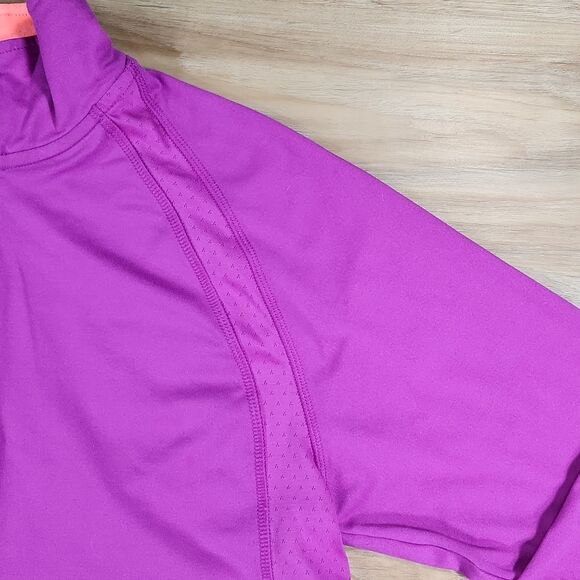 💜Champion Fuchsia & Neon Athletic Long Sleeve Top Medium - Picture 5 of 10